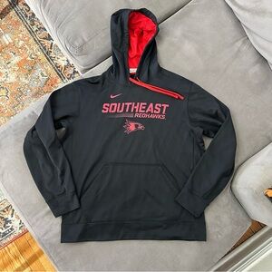 Nike Men's Southeast Missouri Redhawks Medium Pullover Sweatshirt Black Hoodie